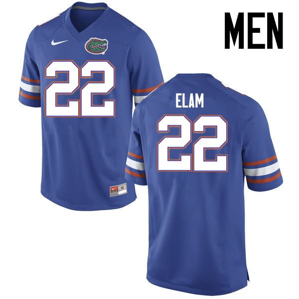 Men's NCAA Florida Gators Matt Elam #22 Stitched Authentic Nike Blue College Football Jersey OOE6565CW